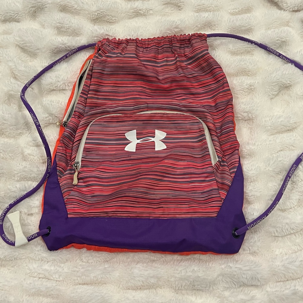 Under Armor Bright Multicolored Drawstring Bag - image 1